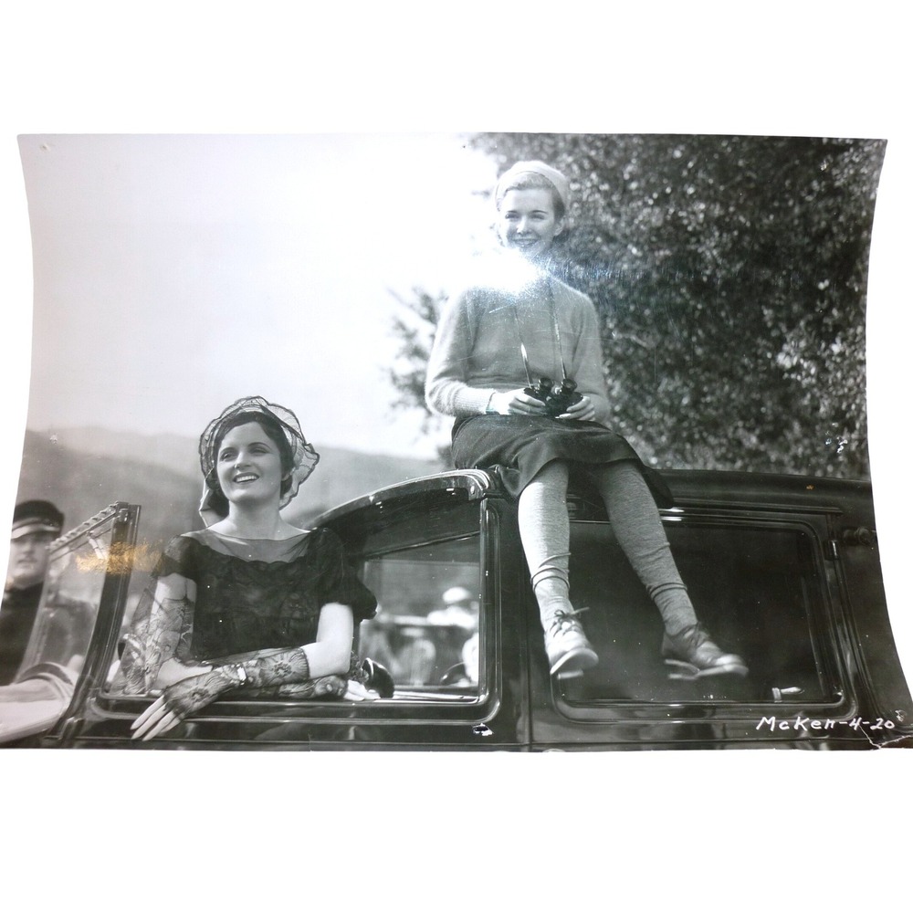 Vintage 1932 Mary Astor Lilyan Tashman Photo Those We Love Antique Car‎ Still